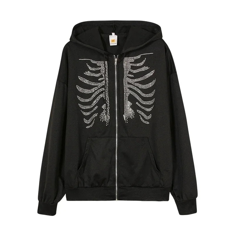 WKD SKELETON ZIP-UP